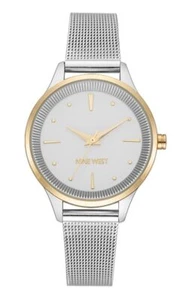Nine West Women's Mesh Bracelet Watch NW/3153SVTT Mesh - Picture 1 of 2