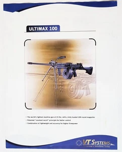 VT Systems Ultimax 100 Machine Gun Data Sheet Military - Picture 1 of 2