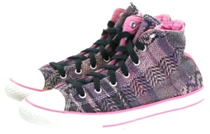 Zapatillas altas Converse para mujer talla 6 rosa fucsia negro - Imagen 1 de 12