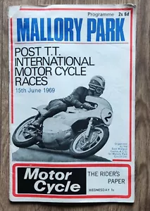 Mallory Park 15 June 1969 Post T.T. International Motor Cycle Races Programme - Picture 1 of 3