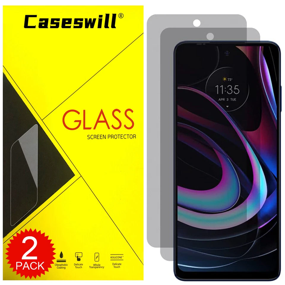 For Motorola Edge Plus 5G UW (2022) 9H Tempered Glass Privacy Screen Protector - Image 1 of 4