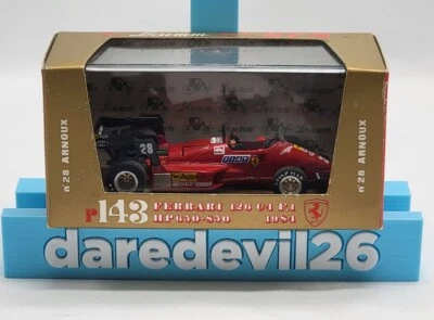 Rene Arnoux BRUMM '84 Ferrari 126 C4 Formula 1 F1 1/43 Diecast - Image 1 of 4