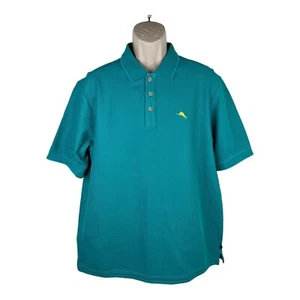 Polo Tommy Bahama nuova media Emfielder Supima cotone poliestere pesce spada - Foto 1 di 9