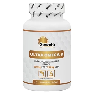 Omega 3 – Softgels – EPA 500mg & DHA 250mg – Cuore & Cervello – Sowelo - Foto 1 di 10