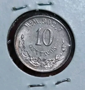 Mexico 1893 10 Centavos MoM Mint UNC - Picture 1 of 2