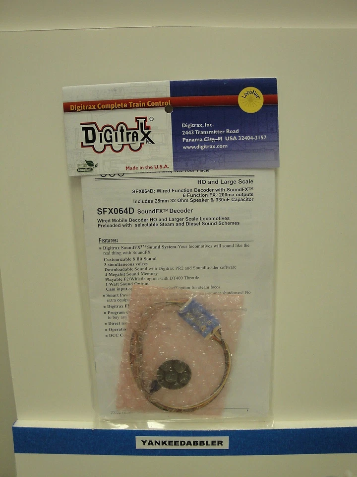 DIGITRAX {SFX064D} SOUNDFX DECODER - YANKEEDABBLER - Image 1 of 1