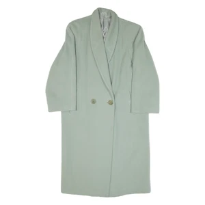 Abrigo mujer verde tejido lana Reino Unido 10 - Imagen 1 de 6