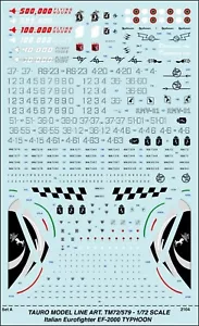 TAURO MODEL TM72/579 EUROFIGHTER TYPHOON EF-2000 VERSIONE ITALIANA SCALA 1:72 - Foto 1 di 9