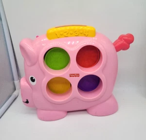 Fisher Price Brilliant Basics Countin' Fun Piggy V3669 Rare Vintage Style  Works - Picture 1 of 11
