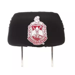 Cubierta de reposacabezas Delta Sigma Theta Sorority - Negra - Juego de 2 - ¡Nueva! - Imagen 1 de 3