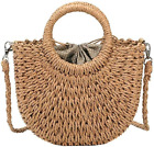 Women Straw Crossbody Bag Summer Beach Weave Shoulder Bag Rattan
