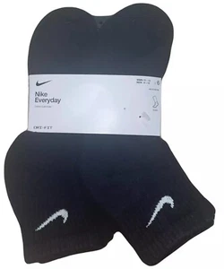 Nike Training Everyday Plus - Cushioned 6 pack ankle socks in black - Size Large - Picture 1 of 2