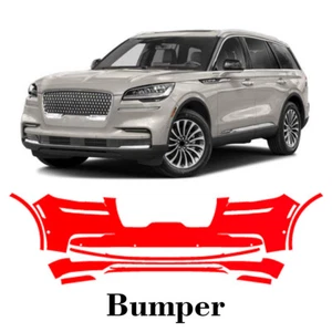 Front bumper PreCut PPF Paint Protection Film For Lincoln Aviator 2020-2024 - Picture 1 of 7