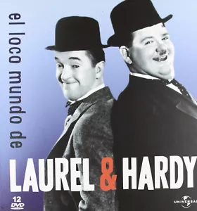 El Loco Mundo De Stan Laurel & Oliver Hardy El Gordo Y El Flaco 12 Dvds y Libro - Picture 1 of 1
