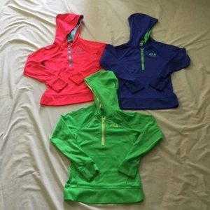 FILA Youth Sport Sweatshirt Pullover Sz XS(7-8) Zip Hoodies Set of 3 - Picture 1 of 5