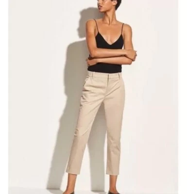Vince Coin Pocket Chino Ankle Pants Cotton Khaki Size 4 $225 Retail Minimalist - Image 1 of 4