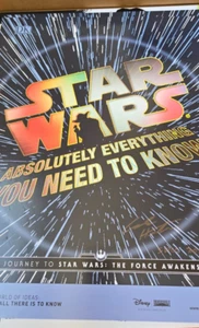 2015 SDCC EXCLUSIVE DK STAR WARS FORCE AWAKENS POSTER SIGNED AUTO BY COLE HORTON - Picture 1 of 2