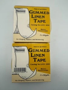 Lineco L533-1050 Gummed Linen Tape 1in x 50yds Archival Quality Water Reversible - Picture 1 of 2