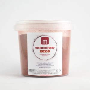 OSSIDO DI FERRO ROSSO Pigmenti tradizionali in polvere per calce Barattolo 1 kg - Foto 1 di 1