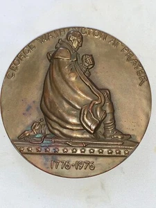 Masonic George Washington at Prayer Bronze Medal 3" Medallic Art Co Valley Forge - Picture 1 of 22