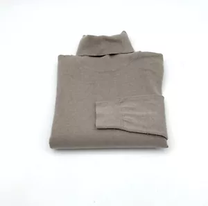 Massimo Dutti, Seiden-Wolle Rolli, Rollktagenpullover Größe S, beige - Bild 1 von 7