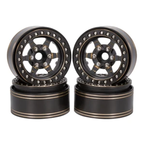 Brass Heavy 1.9" Beadlock Wheel Rim for 1/10 RC Crawler Axia SCX10 II III TRX4 - Picture 1 of 12