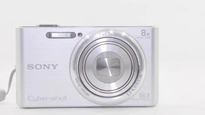 SONY Cyber-shot DSC-W730 16.1MP CCD Vintage Digital Camera - 100% Working-Silver - Image 1 of 4