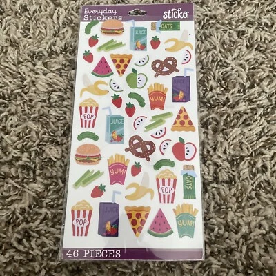 Food Stickers | Junk Food Stickers | Snack Time Labels - 46 Pcs (nm5238549) - Image 1 of 3