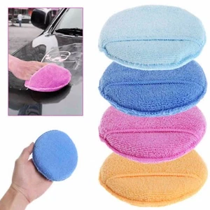 Car Waxing Polish Microfiber Foam Sponge Applicator Clean Detailing Pads New - Picture 1 of 10