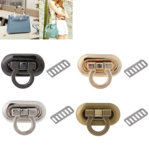 Metal Clasp Turn Lock Twist Lock for DIY Handbag Bag Purse Hardware Craft New - Picture 1 of 12