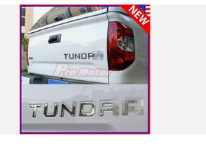 Chrom Kofferraum Heckklappe Einsatz Erhöht 3D Buchstabe Emblem Abzeichen für TUNDR 2014-21 - Bild 1 von 1