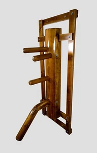 Wing Chun Wooden Dummy with Frame with Leg - Foto 1 di 20