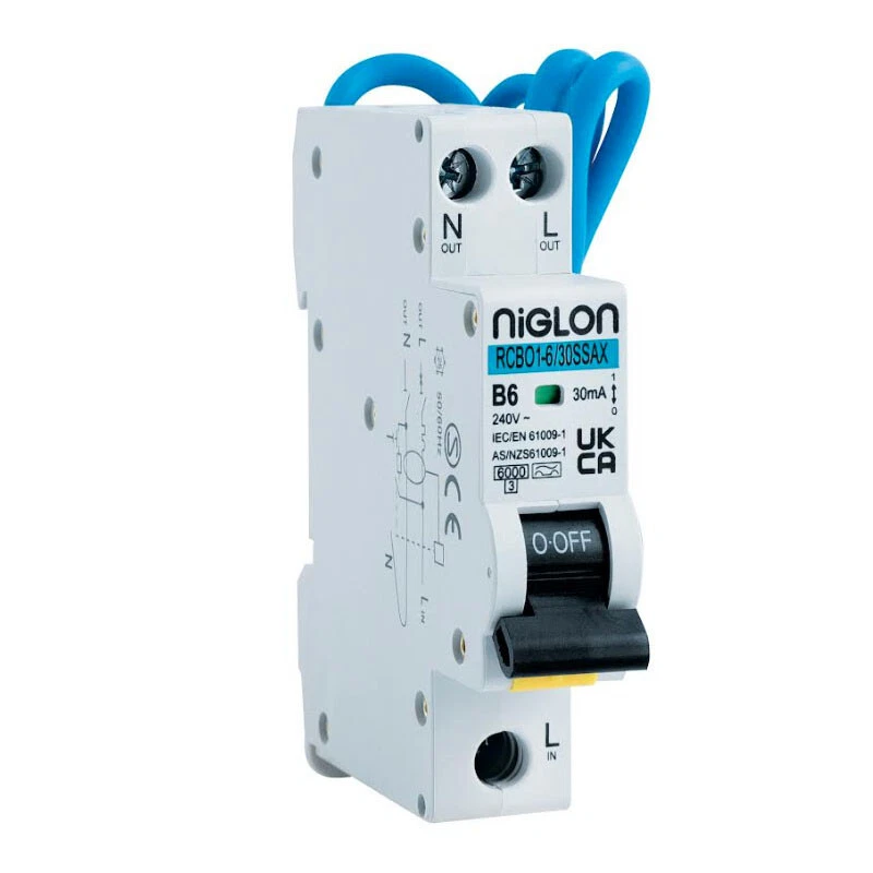 Niglon Protego MINI 6/10/16/20/32/40AMP  'A' RCBO - FREE POST  SAME DAY DESPACTH - Image 1 of 1