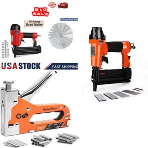 3-in-1 Manual Nail Gun/Pneumatic Brad Nailer w/Staple/2-in-1 Nail Gun Staple Gun - Picture 1 of 15