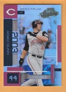 Adam Dunn Cincinnati Reds 2003 Absolute Memorabilia Spectrum #11 /100 13Q - Picture 1 of 2