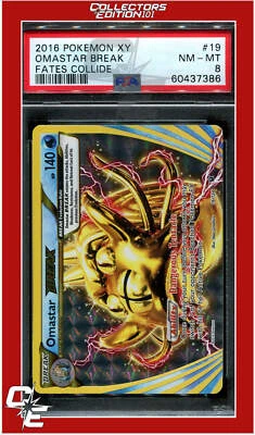 Fates Collide 19 Omastar Break PSA 8 - Image 1 of 2