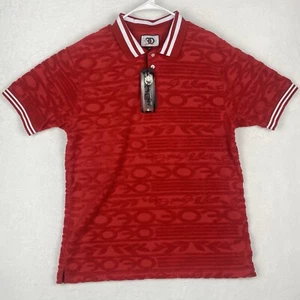 Frost Original By Marqeis Jovan Terry Polo Shirt Mens 2X Red Short Sleeve - Picture 1 of 8