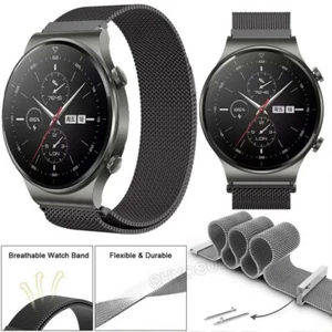 Correa de pulsera de malla de repuesto 22 mm para Huawei Watch GT/GT 2 46 mm/GT 2 Pro/2e - Imagen 1 de 17