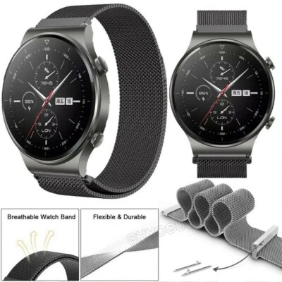 For Huawei Watch GT/GT 2 46mm/GT 2 Pro/2e Replacement Mesh WristBand Strap 22mm
