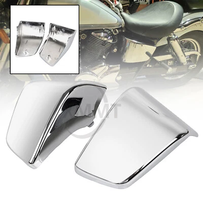 Chrome Battery Side Fairing Covers For Honda Shadow ACE 750 VT750C VT750CD 97-03 - Image 1 of 4