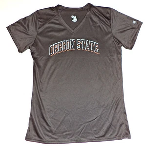 WMNS N W/O T BADGER SPORT S/S SCHWARZ V-AUSSCHNITT T-SHIRT "OREGON STATE" M K#7904 - Bild 1 von 3
