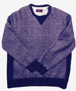Foot Locker Sweater Mens Large Heathered Gray Contrast Trim Athletic - Picture 1 of 12