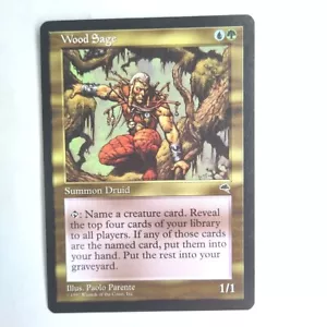 Wood Sage NM Tempest Rare English 1997 MTG - Picture 1 of 4