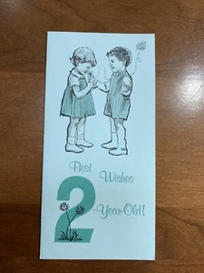 Vintage Geburtstagskarte für 2 Jährige - Bild 1 von 3