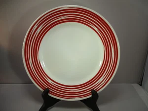 1 Corelle STROKES OF COLOR Joy Mangano Red 10 1/4" Dinner Plate - Picture 1 of 5