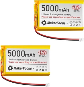 2x 3,7V 5000mAh Lithium-Polymer-Akku mit Integrierter Schutzplatine und PH2.0 - Bild 1 von 8