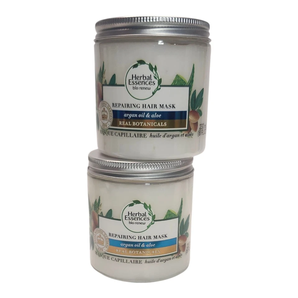 (2) Herbal Essences Argan Oil & Aloe Repairing Hair Mask 8 oz each - Image 1 of 1