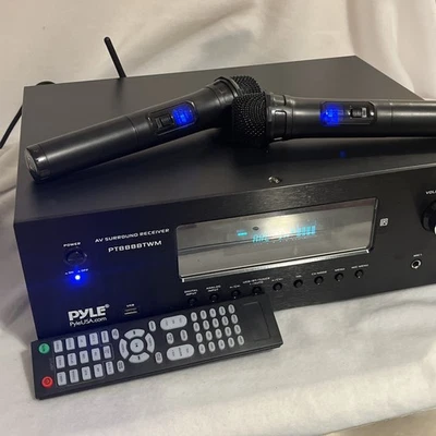 Pyle PT888BTWM 1000W Bluetooth Home Theater Karaoke Receiver - 5.2-Ch Stereo - Image 1 of 4