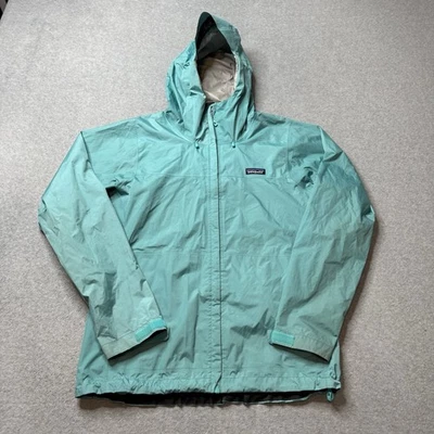 Chaqueta de Lluvia Patagonia H2NO Para Mujer Grande Azul Softshell Clima Sudadera con Capucha Embalable Foto 1 de 4