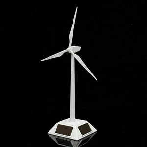Windmühlen Modell Windkraftanlage Windrad Turbine Solarenergie Weiß Windmills - Bild 1 von 4